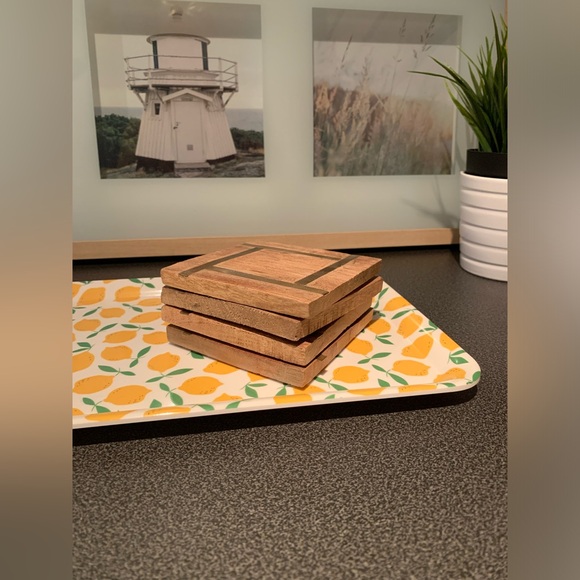 Wood & Brass Coasters - Picture 3 of 6